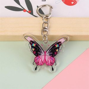 butterfly keychain black